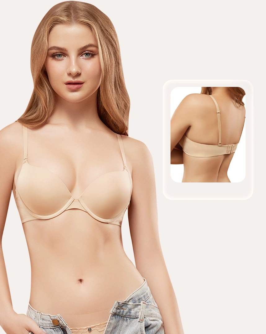 Áo ngực Corèle siêu nâng mút dày có gọng, bản lưng vừa, chuẩn an toàn quốc tế OEKO-TEX từ Corèle Pháp - 3201E