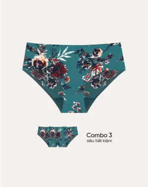 [GIÁ MỚI] COMBO 3 quần lót cạp thấp mềm mại thời trang chuẩn OEKO-TEX – Marguerite từ Corèle Pháp – 03058