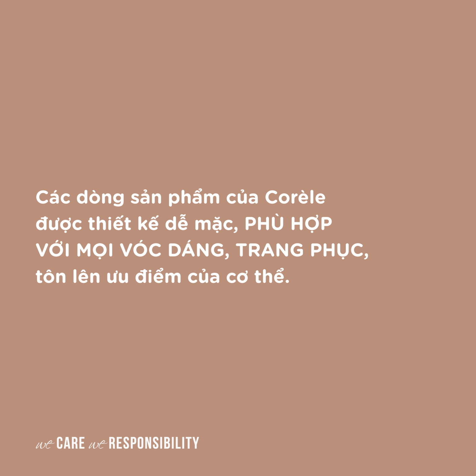 noi y corele phu hop voi moi voc dang