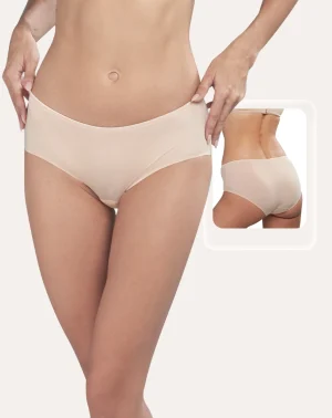 Quần lót nữ Corèle lưng vừa, thun lạnh su đúc, không đường may chuẩn an toàn quốc tế OEKO-TEX từ Corèle Pháp - 02137A