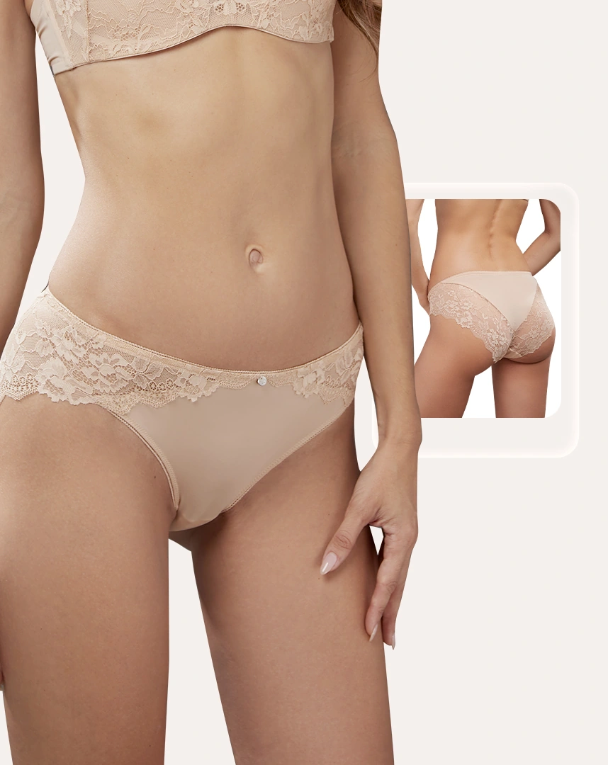 Quần lót ren nữ Corèle FELECIA gợi cảm, mềm mại, lưng vừa, chuẩn an toàn quốc tế OEKO-TEX từ Corèle Pháp - 02151A Quần lót ren nữ Corèle FELECIA gợi cảm, mềm mại, lưng vừa, chuẩn an toàn quốc tế OEKO-TEX từ Corèle Pháp - 02151A