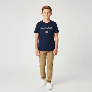 Áo thun T-shirt Maron cho bé trai, dáng cổ tròn, thấm hú tốt chuẩn an toàn quốc tế OEKO-TEX từ Corèle Pháp - SB-004 Áo thun T-shirt Maron cho bé trai, dáng cổ tròn, thấm hú tốt chuẩn an toàn quốc tế OEKO-TEX từ Corèle Pháp - SB-004