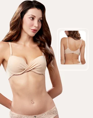 Áo ngực Corèle thiết kế xoắn ngực độc quyền, mút nâng vừa có gọng chuẩn an toàn quốc tế OEKO-TEX từ Corèle Pháp - 2116A