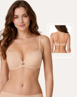 Áo ngực Bigsize nữ có gọng, đệm mỏng nhẹ, cup trơn, gom ngực tôn dáng chuẩn an toàn OEKO-TEX từ Corèle Pháp - 3088D