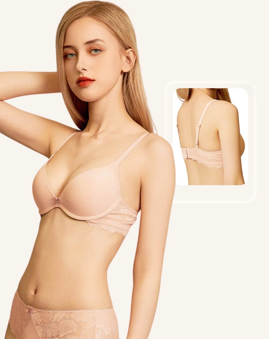 Áo ngực nữ Corèle có gọng, nâng vừa, phối ren quyến rũ, chuẩn an toàn OEKO-TEX từ Corèle Pháp – 81171A