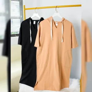 Đầm dài nữ có nón, Đầm hoodie mang phong cách trẻ trung, năng động, freesize - MARRON - DW-004 Đầm dài nữ có nón, Đầm hoodie mang phong cách trẻ trung, năng động, freesize - MARRON - DW-004