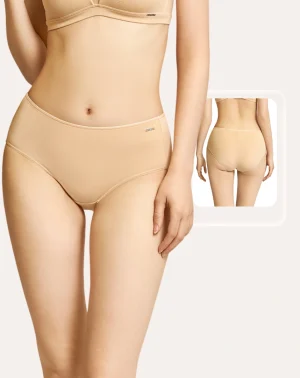 Quần lót nữ siêu tiết kiệm Corèle vải sợi sồi, cạp vừa, chuẩn an toàn quốc tế OEKO-TEX từ Corèle Pháp – 02170A Quần lót nữ siêu tiết kiệm Corèle vải sợi sồi, cạp vừa, chuẩn an toàn quốc tế OEKO-TEX từ Corèle Pháp – 02170A