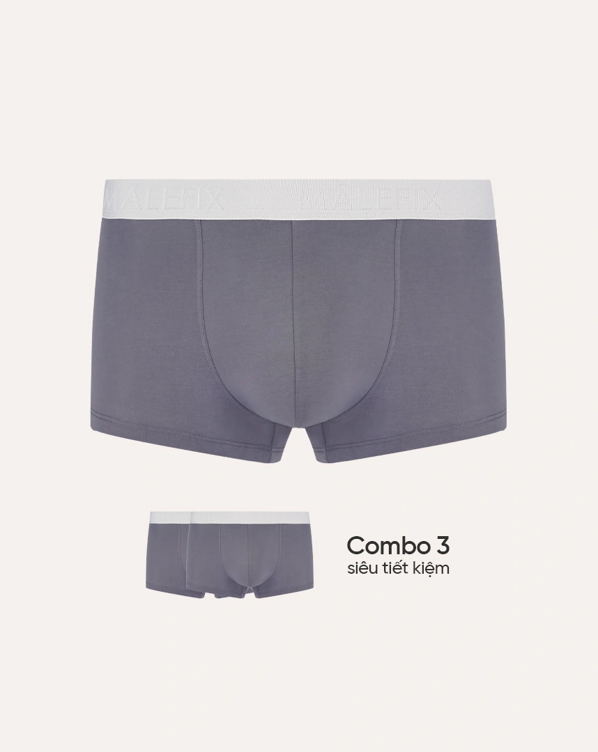 (Combo 05) Quần lót nam MALEFIX dáng Trunk, sợi pima cotton thấm hút tốt, chuẩn an toàn quốc tế OEKO-TEX từ Corèle Pháp - MB003