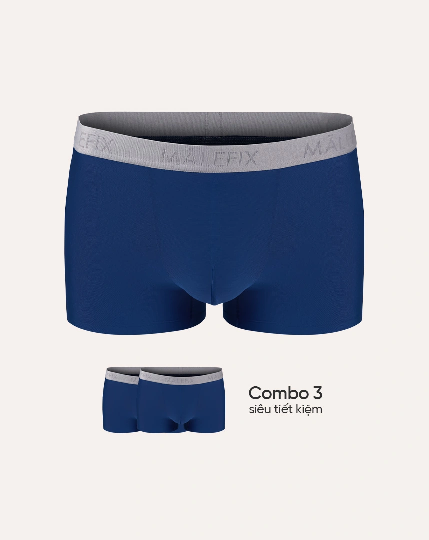 (Combo 05) Quần lót nam MALEFIX, dáng Trunk vải thun lạnh siêu mát mịn, thoáng khí vượt trội chuẩn an toàn quốc tế OEKO-TEX- MB009