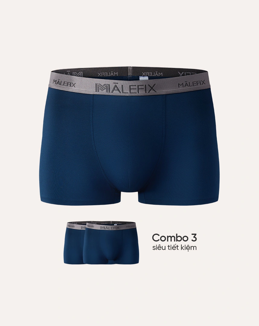 (Combo 03) Quần lót nam MALEFIX, dáng Boxer/Trunk/Đùi vải Modal lenzing, thoáng khí mềm mại an toàn cho da đạt chuẩn quốc tế OEKO-TEX- MB010