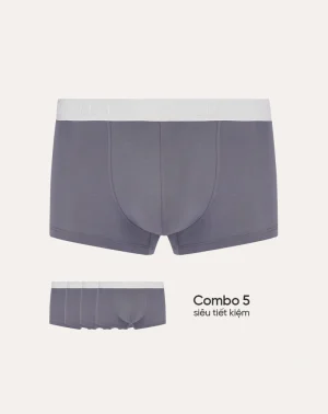 (Combo 05) Quần lót nam MALEFIX dáng Trunk, sợi pima cotton thấm hút tốt, chuẩn an toàn quốc tế OEKO-TEX từ Corèle Pháp - MB003 (Combo 05) Quần lót nam MALEFIX dáng Trunk, sợi pima cotton thấm hút tốt, chuẩn an toàn quốc tế OEKO-TEX từ Corèle Pháp - MB003