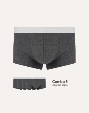(Combo 05) Quần lót nam MALEFIX, dáng Trunk, cotton co giãn, thấm hút tốt, chuẩn an toàn quốc tế OEKO-TEX từ Corèle Pháp - MB004 (Combo 05) Quần lót nam MALEFIX, dáng Trunk, cotton co giãn, thấm hút tốt, chuẩn an toàn quốc tế OEKO-TEX từ Corèle Pháp - MB004