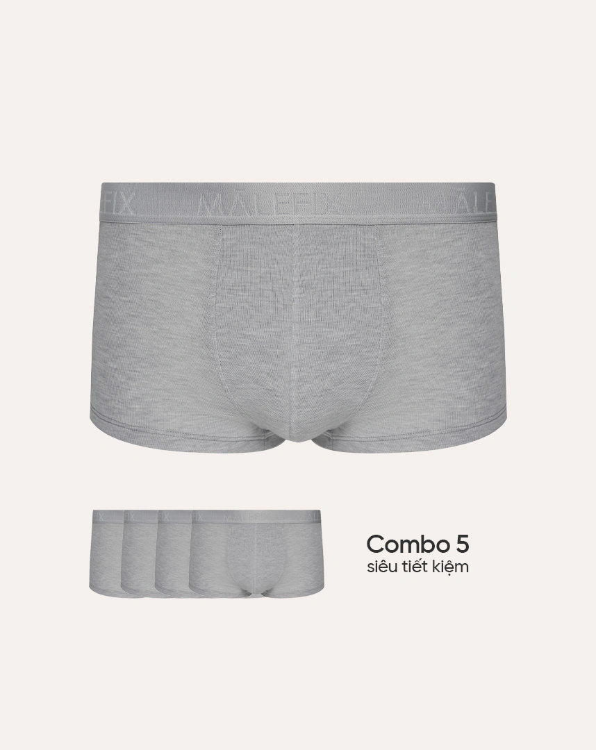 (Combo 03) Quần lót nam MALEFIX, dáng Trunk vải thun lạnh và sợi sồi thấm hút chuẩn an toàn quốc tế OEKO-TEX từ Corèle Pháp - MB005