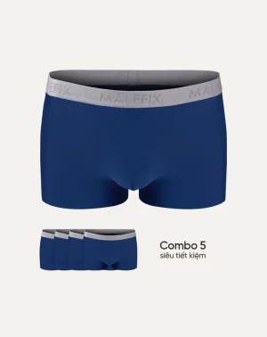 (Combo 05) Quần lót nam MALEFIX, dáng Trunk vải thun lạnh siêu mát mịn, thoáng khí vượt trội chuẩn an toàn quốc tế OEKO-TEX- MB009 (Combo 05) Quần lót nam MALEFIX, dáng Trunk vải thun lạnh siêu mát mịn, thoáng khí vượt trội chuẩn an toàn quốc tế OEKO-TEX- MB009
