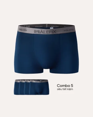 (Combo 03) Quần lót nam MALEFIX, dáng Boxer/Trunk/Đùi vải Modal lenzing, thoáng khí mềm mại an toàn cho da đạt chuẩn quốc tế OEKO-TEX- MB010 (Combo 03) Quần lót nam MALEFIX, dáng Boxer/Trunk/Đùi vải Modal lenzing, thoáng khí mềm mại an toàn cho da đạt chuẩn quốc tế OEKO-TEX- MB010