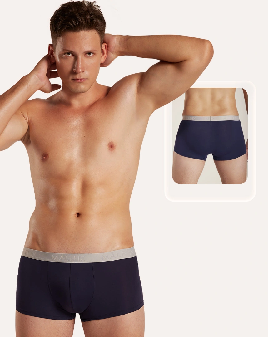(Combo 03) Quần lót nam MALEFIX, dáng Trunk, cotton co giãn, thấm hút tốt, chuẩn an toàn quốc tế OEKO-TEX từ Corèle Pháp - MB004