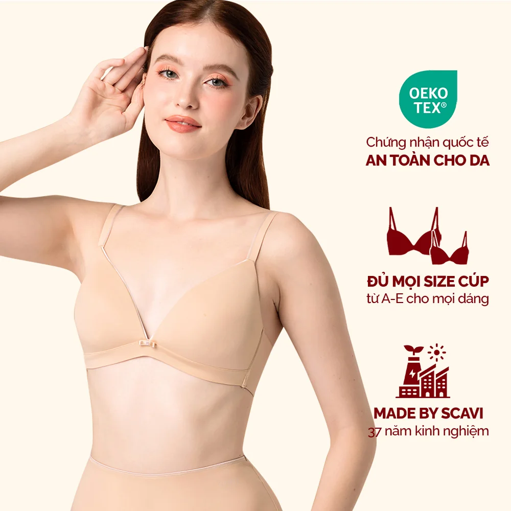 Áo ngực Corèle mút mỏng nhẹ không gọng, mềm mịn, thoáng mát, chuẩn an toàn quốc tế OEKO-TEX từ Corèle Pháp -  50137A