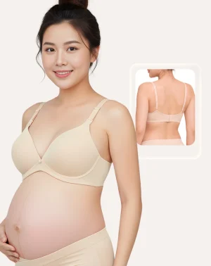 Áo ngực bầu Corèle mút mỏng không gọng , Vải modal/sợi sồi kháng khuẩn, thoáng mát, nâng đỡ tự nhiên chuẩn an toàn quốc tế OEKO-TEX  – NB173B