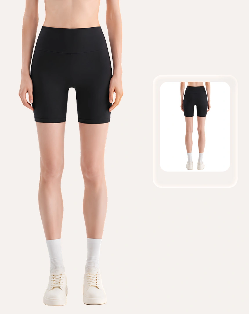 Quần tập nữ Marguerite dáng ngắn, quần Biker shorts vải sợi sồi, thoải mái & tự tin vận động, chuẩn an toàn quốc tế OEKO-TEX - SLN02A