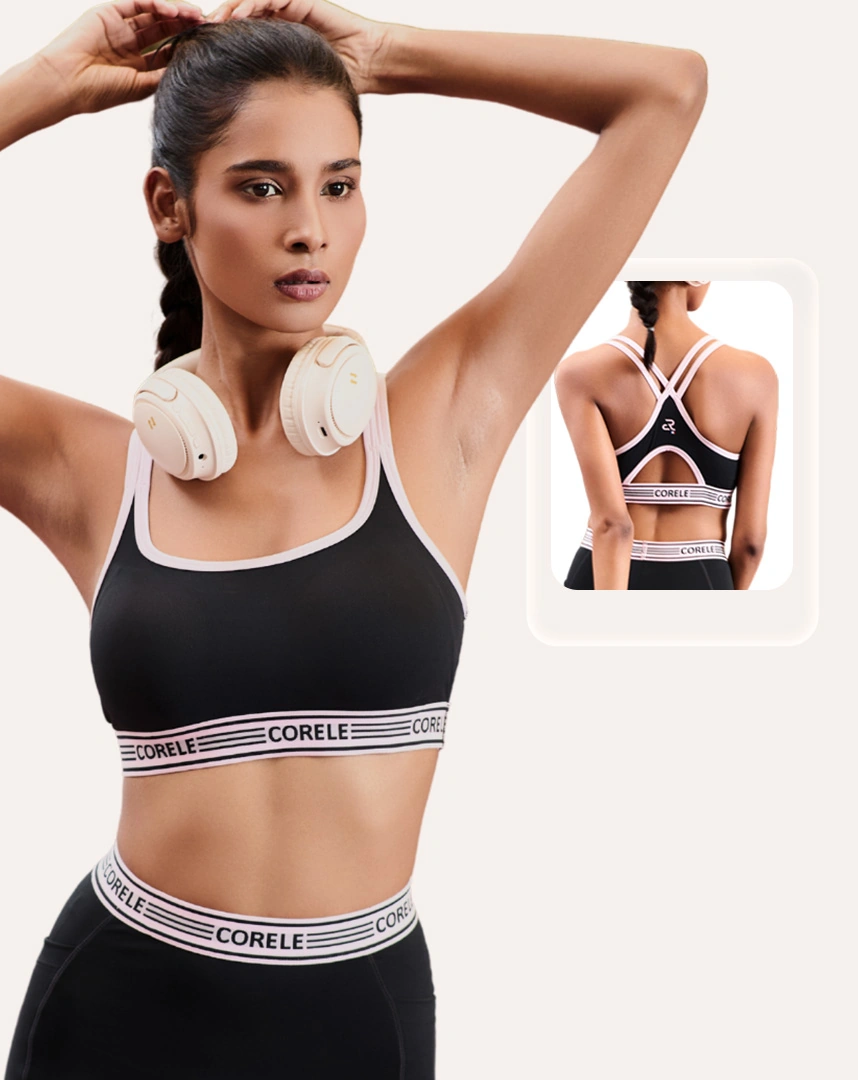 Áo ngực thể thao nữ askin dây chéo Yoga Pilates - Corele – SBRA403A