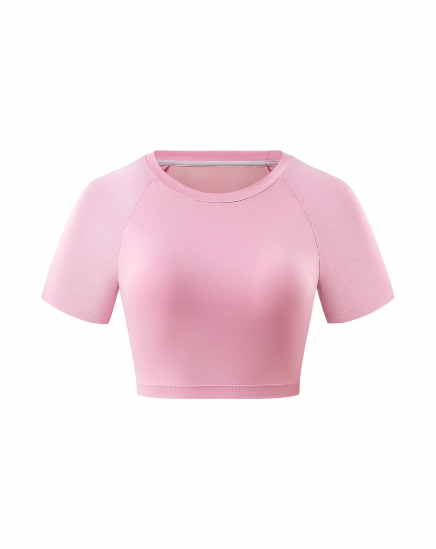 Áo thun thể thao nữ Askin Allure tay ngắn dáng crop có cup Corele (Yoga/Tập nhẹ) – SCBT203A Áo thun thể thao nữ Askin Allure tay ngắn dáng crop có cup Corele (Yoga/Tập nhẹ) – SCBT203A