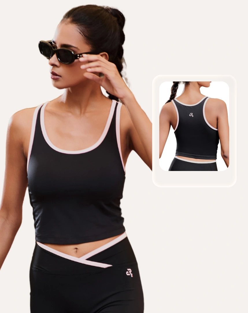 Áo Bra croptop thể thao Askin có cup gym tập nhẹ - Corele - SCBT303A