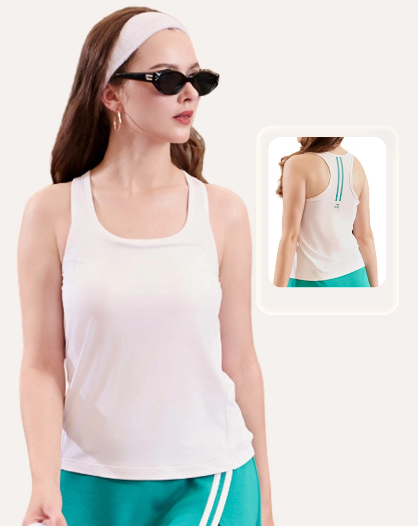 Áo ba lỗ thể thao nữ Askin Allure dáng dài (Tank) có cup Corele (Yoga/Tập nhẹ)  – SLBT203A