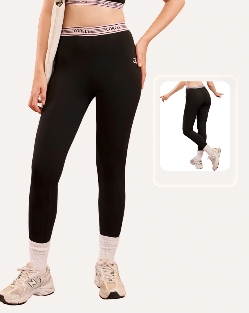 Quần Legging nữ dáng dài ôm cạp cao gym tập nhẹ - Corele - SLD103A