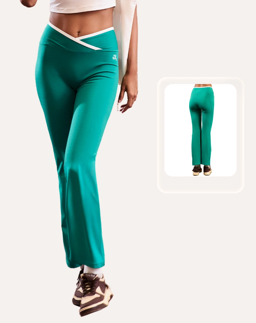 Quần Leggings ống loe nữ cạp cao yoga tập nhẹ  - Corele - SLD203A