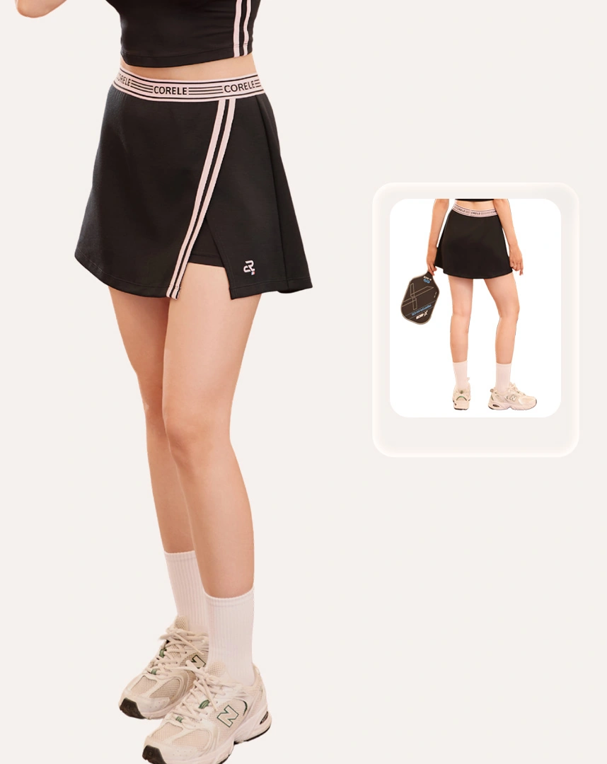 Chân váy thể thao tập Tennis Pickleball- Corele - SSKI103A