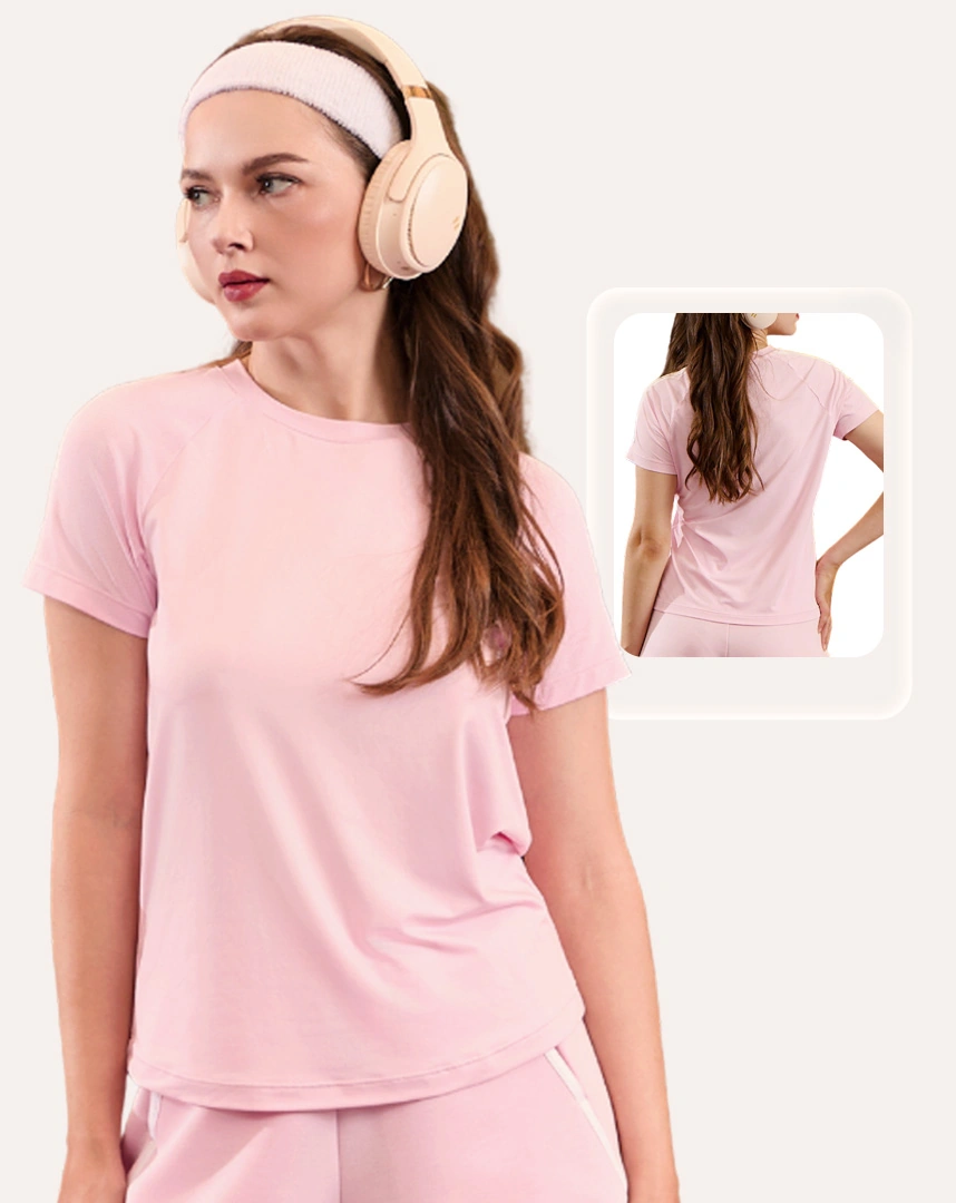 Áo thun thể thao nữ Askin Allure cầu lông chạy bộ - Corele - STEE103A