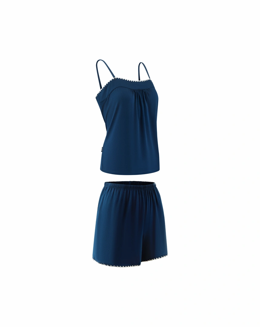 SET Áo 2 dây & Quần short viền xích móc, vải Modal lành tính, đạt chuẩn TENCEL Lenzing & OEKO-TEX | CORÈLE HWCA191A SET Áo 2 dây & Quần short viền xích móc, vải Modal lành tính, đạt chuẩn TENCEL Lenzing & OEKO-TEX | CORÈLE HWCA191A