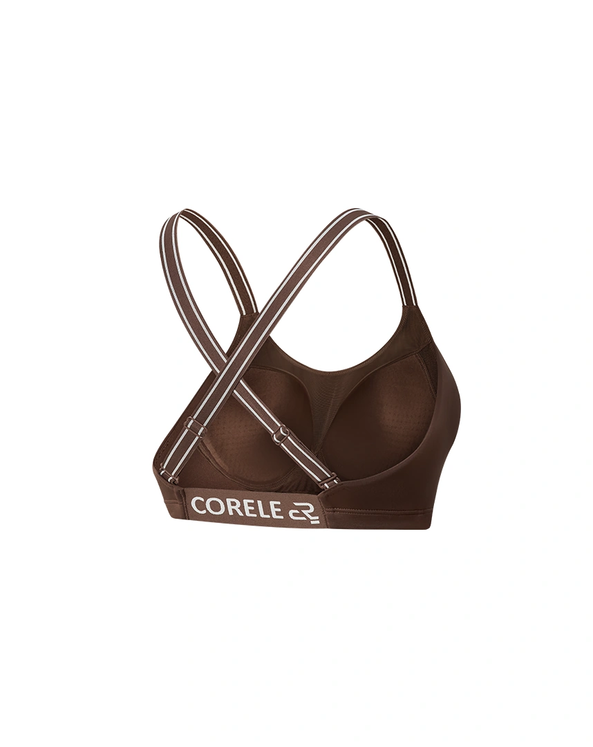 Áo Bra thể thao nữ có mút nâng ngực không gọng, lưng bản dệt logo tập Gym, Aerobic | CORÈLE SBRA204A Áo Bra thể thao nữ có mút nâng ngực không gọng, lưng bản dệt logo tập Gym, Aerobic | CORÈLE SBRA204A