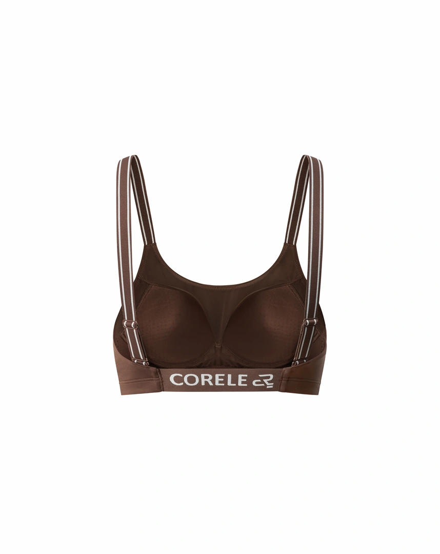 Áo Bra thể thao nữ có mút nâng ngực không gọng, lưng bản dệt logo tập Gym, Aerobic | CORÈLE SBRA204A Áo Bra thể thao nữ có mút nâng ngực không gọng, lưng bản dệt logo tập Gym, Aerobic | CORÈLE SBRA204A