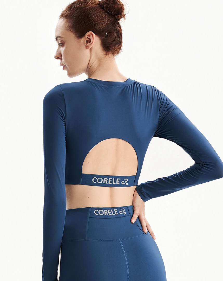 Áo Croptop Bra nữ thể thao tay dài có mút nâng, bản lưng cut-out tập Yoga Gym Pilates | CORÈLE SCBT204A Áo Croptop Bra nữ thể thao tay dài có mút nâng, bản lưng cut-out tập Yoga Gym Pilates | CORÈLE SCBT204A