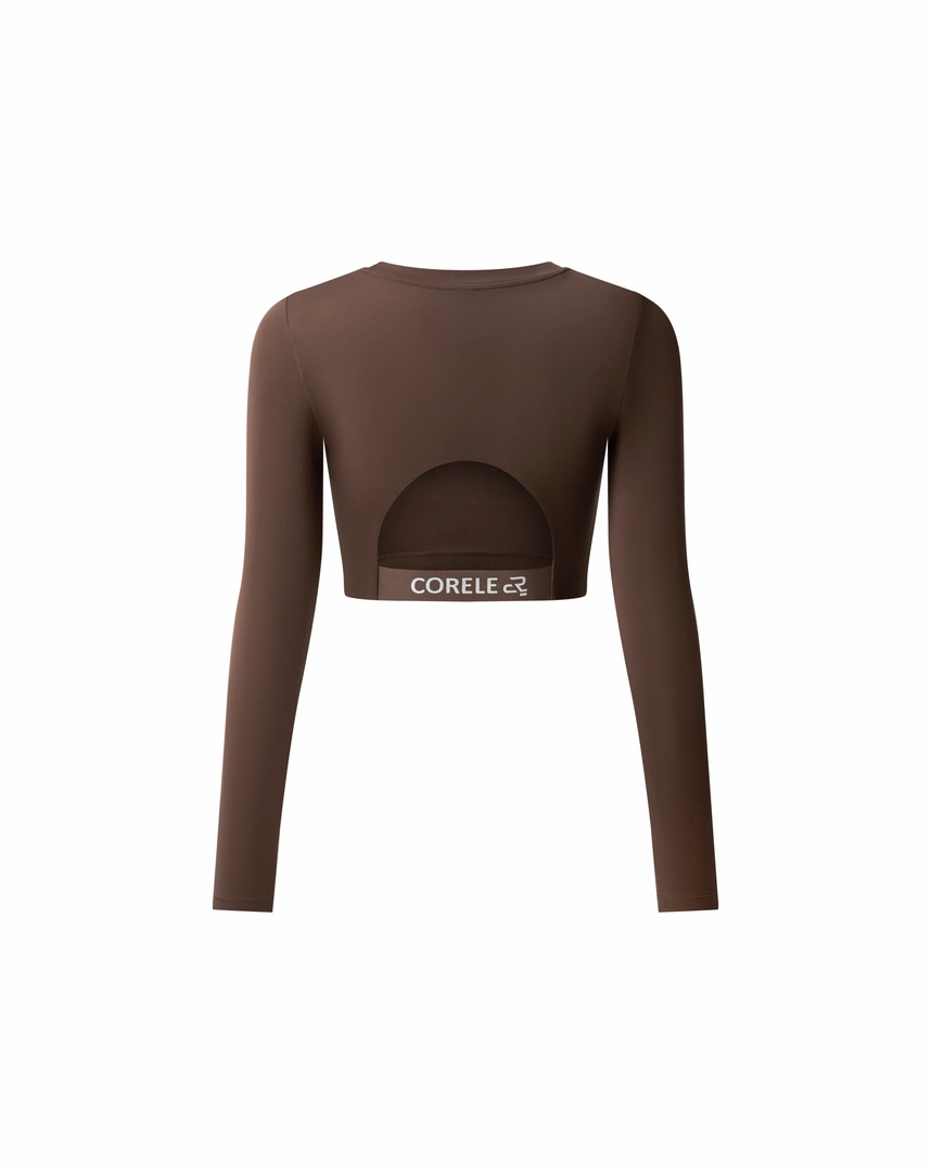 Áo Croptop Bra nữ thể thao tay dài có mút nâng, bản lưng cut-out tập Yoga Gym Pilates | CORÈLE SCBT204A Áo Croptop Bra nữ thể thao tay dài có mút nâng, bản lưng cut-out tập Yoga Gym Pilates | CORÈLE SCBT204A