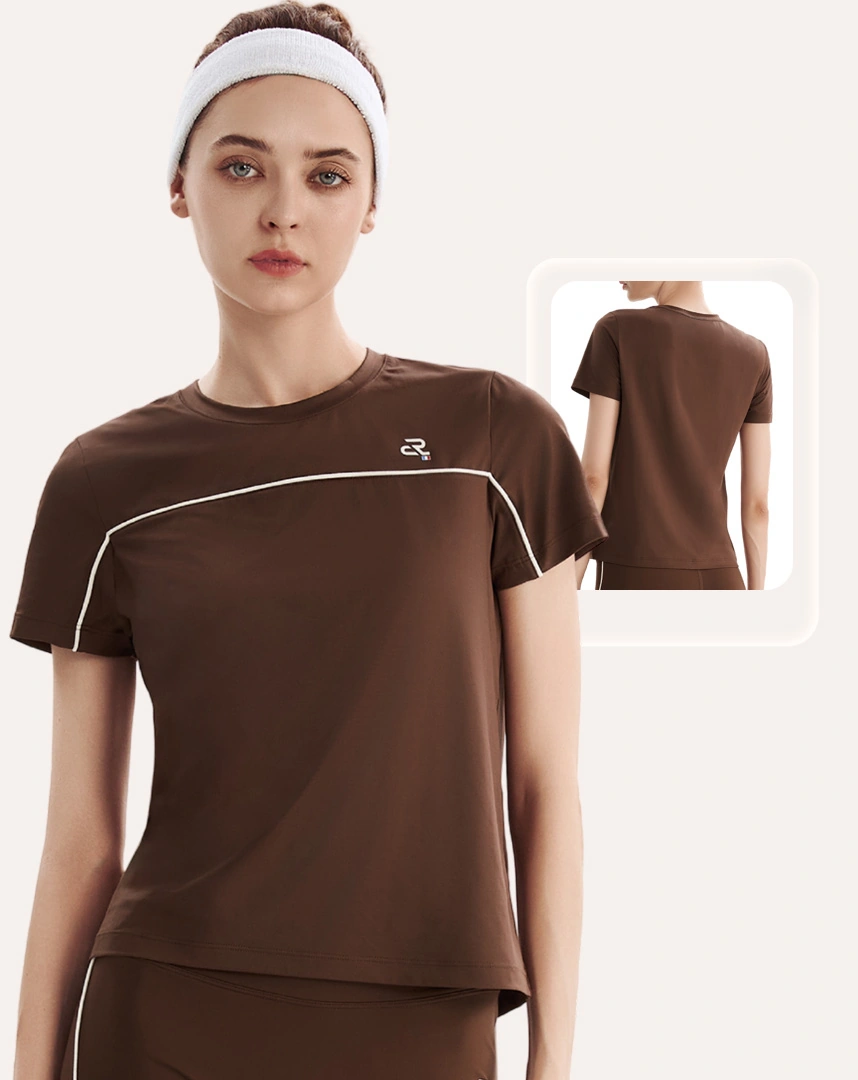 Áo thun thể thao nữ tay ngắn, dáng suông, thoáng mát dẫn nhiệt tốt, tập Pickleball Chạy bộ | CORÈLE STEE104A Áo thun thể thao nữ tay ngắn, dáng suông, thoáng mát dẫn nhiệt tốt, tập Pickleball Chạy bộ | CORÈLE STEE104A