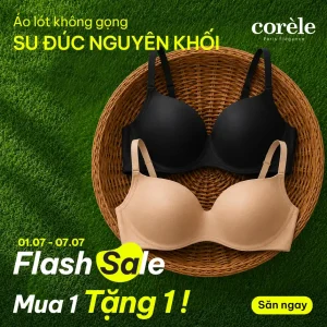 (Combo 02) Áo không gọng nâng vừa Cúp trơn 3D – Nâng Đỡ Tự Nhiên, Êm Ái, Thoáng Mát Cả Ngày - Corele - 81182A (Combo 02) Áo không gọng nâng vừa Cúp trơn 3D – Nâng Đỡ Tự Nhiên, Êm Ái, Thoáng Mát Cả Ngày - Corele - 81182A