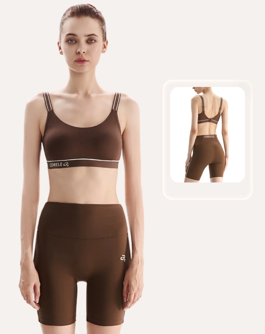 SET ĐỒ TẬP THỂ THAO CAO CẤP VẢI ASKIN LINH HOẠT, TÔN DÁNG, THỜI THƯỢNG  Corèle Activewear - SBRA104A x SLN104A