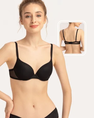 [PHIÊN BẢN NÂNG CẤP] Áo ngực nữ Marguerite mút mỏng có gọng lưng phối lưới thoáng khí nâng ngực tự nhiên, chuẩn an toàn quốc tế OEKO-TEX từ CORÈLE PHÁP -  30145-1