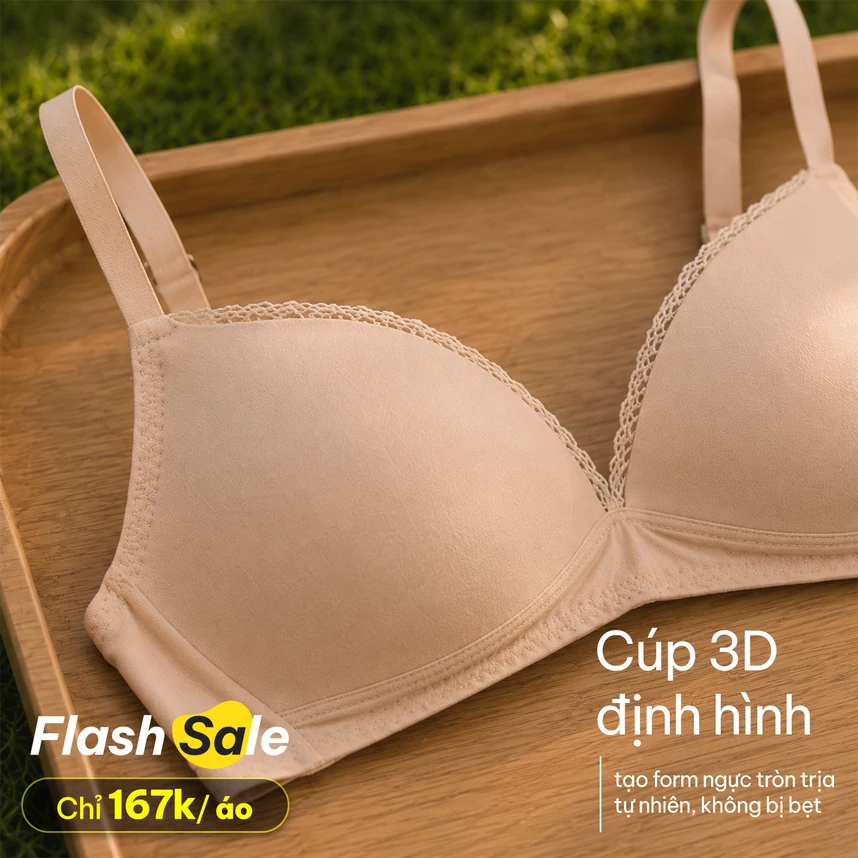 (Combo 03) Áo ngực nữ Marguerite mút mỏng không gọng, chuẩn an toàn quốc tế OEKO-TEX từ Corèle Pháp – 50183 (Combo 03) Áo ngực nữ Marguerite mút mỏng không gọng, chuẩn an toàn quốc tế OEKO-TEX từ Corèle Pháp – 50183